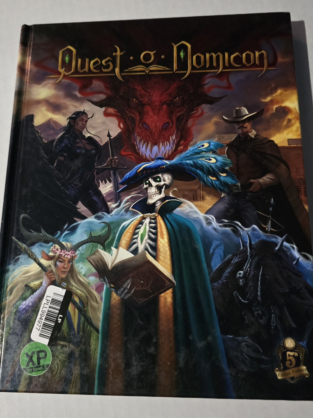 Quest-O-Nomicon HC Ghostfire Illustrated RPG Fantasy Adventure by Ser Nominus